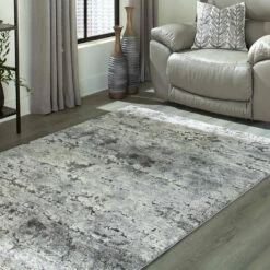Ashley Furniture Wadyka - Black/cream/gray - Medium Rug