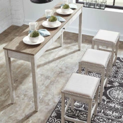 Ashley Furniture Skempton - White - Rect Drm Counter Tbl Set(4/cn) Dining Room Sets