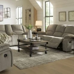 Signature Design By Ashley® Reclining Furniture Draycoll - Reclining Sofa, Double Reclining Loveseat With Console