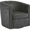 Ashley Furniture Brentlow - Distressed Black - Swivel Chair