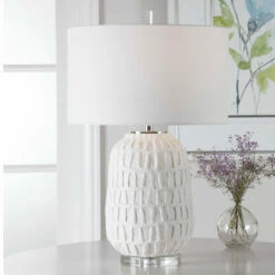 Best Sale ๐คฉ Uttermost Caelina Textured White Table Lamp ๐ 13 Uttermost Caelina Textured White Table Lamp