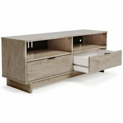 Ashley Furniture TV Stands Oliah - Natural - Medium Tv Stand
