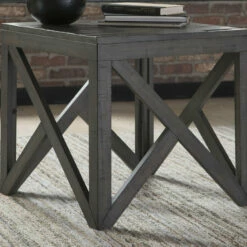 Ashley Furniture Haroflyn - Gray - Square End Table Tables