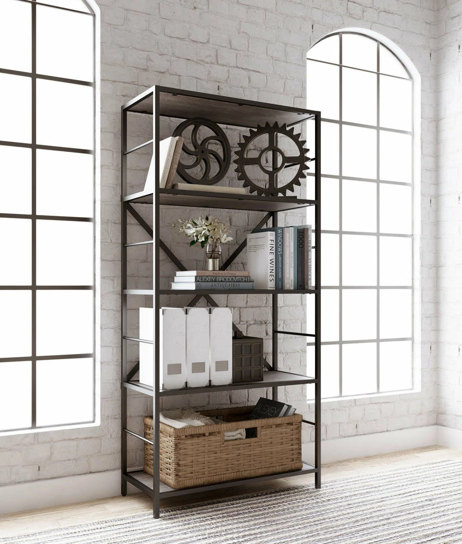 Best Pirce ๐ Ashley Furniture Freedan - Grayish Brown - Bookcase Bookcases ๐ 10 Ashley Furniture Freedan - Grayish Brown - Bookcase Bookcases