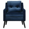 Uttermost O'Brien Blue Velvet Armchair Chairs