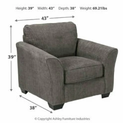 Ashley Furniture Brise - Slate - Chair Chairs