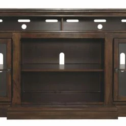 Ashley Furniture Roddinton - Dark Brown - Xl Tv Stand W/fireplace Option