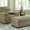 Signature Design By Ashley® Maderla - Pebble - 2 Pc. - Chair, Ottoman Chair & Ottoman Sets