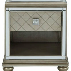 Ashley Furniture Chevanna - Platinum - Rectangular End Table
