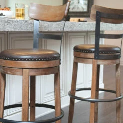 Ashley Furniture Stools Pinnadel - Light Ultimate Best In Class UPH Swivel Barstool (1/CN)