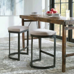 Uttermost Ivanna Black Iron Counter Stool Stools