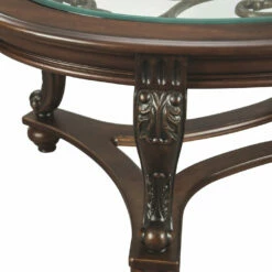 Ashley Furniture Norcastle - Dark Brown - Oval Cocktail Table