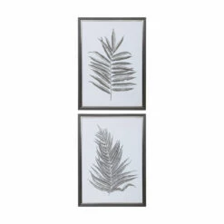Uttermost Silver Ferns Framed Prints Set/2