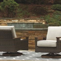 Signature Design By Ashley® Outdoor Sets Paradise Trail - Medium Brown - 3 Pc. - Lounge Set