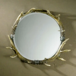 Accessories Uttermost Stag Horn Round Mirror