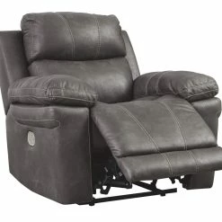 Ashley Furniture Reclining Furniture Erlangen - Midnight - Pwr Recliner/adj Headrest