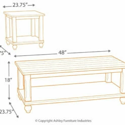 Ashley Furniture Tables Cloudhurst - White - Occasional Table Set (3/cn)