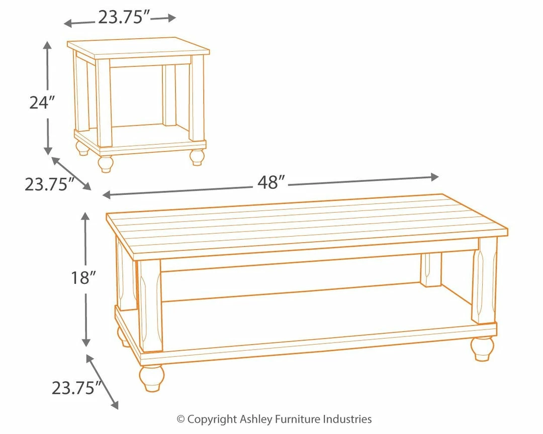 Wholesale ⭐ Ashley Furniture Tables Cloudhurst - White - Occasional Table Set (3/cn) ⭐ 4 Ashley Furniture Tables Cloudhurst - White - Occasional Table Set (3/cn)