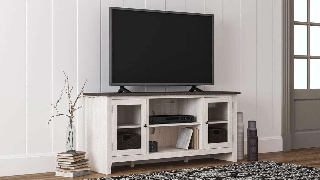 Budget 🎁 Signature Design By Ashley® Dorrinson - Best - 60" TV Stand With Fireplace Insert Glass/Stone 🔥 4 Signature Design By Ashley® Dorrinson - Best - 60" TV Stand With Fireplace Insert Glass/Stone