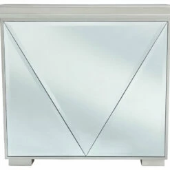 Ashley Furniture Fanmory - Silver Finish - Square End Table