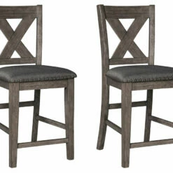 Ashley Furniture Caitbrook - Gray - Upholstered Barstool (2/CN) Stools