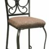 Ashley Furniture Glambrey - Dark Brown - Upholstered Barstool (4/cn) Stools