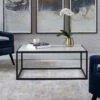 Promo ๐ Tables Uttermost Vola Modern White Marble Coffee Table ๐ 1 Tables Uttermost Vola Modern White Marble Coffee Table