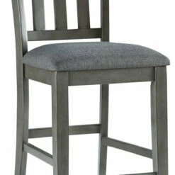 Ashley Furniture Hallanden - Black / Gray - Upholstered Barstool (2/cn)