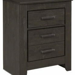 Ashley Furniture Brinxton - Charcoal - Two Drawer Night Stand Nightstands