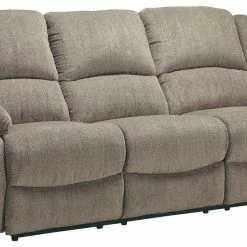 Ashley Furniture Reclining Furniture Draycoll - Pewter - Reclining Power Sofa