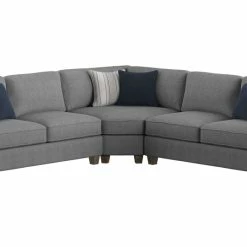 Emerald Home Sasha Sectional, Stone Gray Sectionals