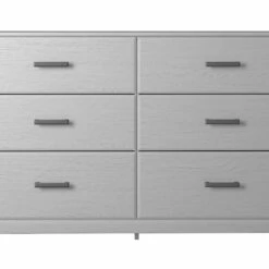 Ashley Furniture Dressers Stelsie - White - Six Drawer Dresser