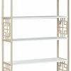 Ashley Furniture Bookcases Glenstone - Champagne/white - Bookcase