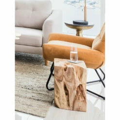Moe's Home Collection Natural Teak Wood End Table