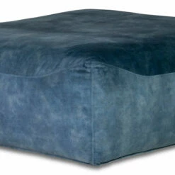Moe's Home Collection Fireside Ottoman Azure