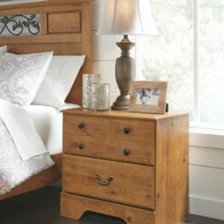 Ashley Furniture Bittersweet - Light Brown - Two Drawer Night Stand