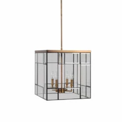 Accessories Uttermost Romilly 4 Light Antique Brass Pendant
