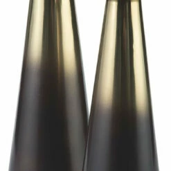 Ashley Furniture Theseus - Gold Finish/brown - Candle Holder Set (2/cn)