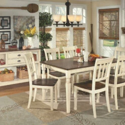 Outlet 🧨 Ashley Furniture Chairs Whitesburg - Brown/cottage White - Dining Room Side Chair (2/cn) 🧨 17 Ashley Furniture Chairs Whitesburg - Brown/cottage White - Dining Room Side Chair (2/cn)