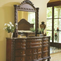 Ashley Furniture Dressers North Shore - Dark Ultimate Best In Class Dresser, Mirror