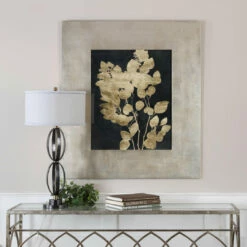 Accessories Uttermost Custom Postage Leaves Gold Foil Print