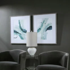 Best Pirce 🎉 Accessories Uttermost Depth Abstract Watercolor Prints, S/2 ✔️ 14 Accessories Uttermost Depth Abstract Watercolor Prints, S/2