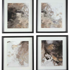 Ashley Furniture Accessories Hallwood - Light Brown - Wall Art Set (4/cn)