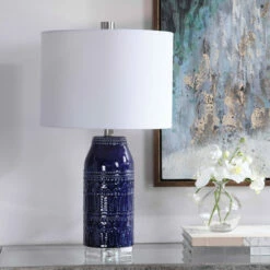 Uttermost Reverie Blue Table Lamp Accessories