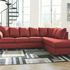 Signature Design By Ashley® Sectionals Darcy - Left Arm Facing Corner Chaise, Right Arm Facing Sofa Sectional
