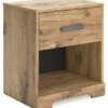 Signature Design By Ashley® Larstin - Brown - One Drawer Night Stand Nightstands