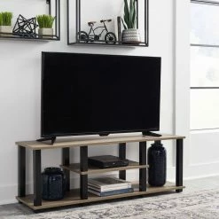 Ashley Furniture Waylowe - Natural/black - Tv Stand TV Stands