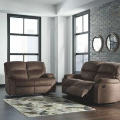 Signature Design By Ashley® Reclining Furniture Bolzano - 2 Seat Reclining Sofa, Reclining Loveseat