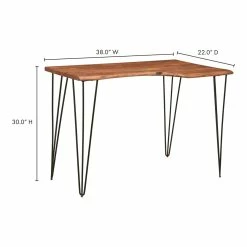 Moe's Home Collection Luka Live Edge Desk Desks
