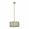 Accessories Uttermost Ovala 3 Light Gold Drum Pendant
